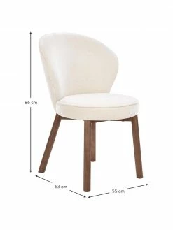 Westwing Collection Chaise rembourrée blanc crème Serena, larg. 55 x prof. 63 cm 10 Westwing Collection Chaise rembourrée blanc crème Serena, larg. 55 x prof. 63 cm -Salle à manger Soldes Chaise rembourree blanc creme Serena 2