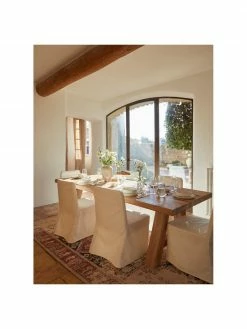 Westwing Collection Chaise rembourrée blanc crème avec housse Russell, larg. 47 x haut. 86 cmDisponibilité limitée -Salle à manger Soldes Chaise rembourree blanc creme avec housse Russell 2