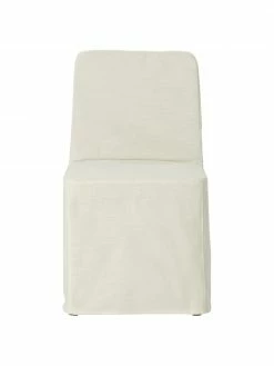 Westwing Collection Chaise rembourrée blanc crème avec housse Russell, larg. 47 x haut. 86 cmDisponibilité limitée -Salle à manger Soldes Chaise rembourree blanc creme avec housse Russell 5