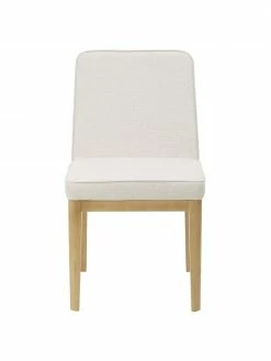 Westwing Collection Chaise rembourrée couleur crème Koga, larg. 47 x haut. 86 cm -Salle à manger Soldes Chaise rembourree couleur creme Koga 3