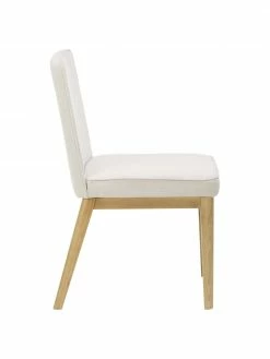 Westwing Collection Chaise rembourrée couleur crème Koga, larg. 47 x haut. 86 cm -Salle à manger Soldes Chaise rembourree couleur creme Koga 4