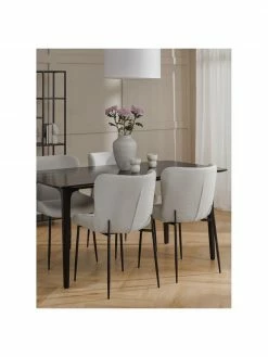 Westwing Collection Chaise rembourrée design Tess, larg. 49 x prof. 64 cm 10 Westwing Collection Chaise rembourrée design Tess, larg. 49 x prof. 64 cm -Salle à manger Soldes Chaise rembourree design Tess 2