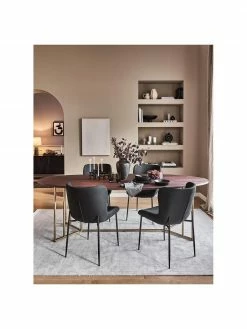 Westwing Collection Chaise rembourrée design Tess, larg. 49 x prof. 64 cm -Salle à manger Soldes Chaise rembourree design Tess 8