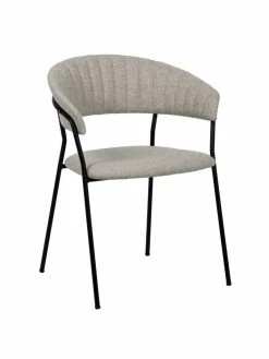 Kare Design Chaise rembourrée gris clair Belle, 2 pièces, larg. 57 x prof. 54 cm