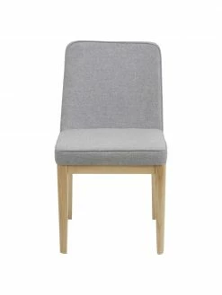 Westwing Collection Chaise rembourrée grise Koga, larg. 47 x haut. 86 cm -Salle à manger Soldes Chaise rembourree grise Koga 3