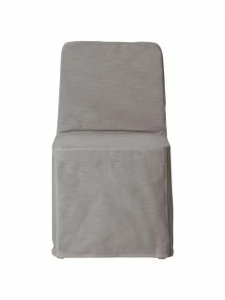 Westwing Collection Chaise rembourrée grise avec housse Russell, larg. 47 x haut. 86 cm 11 Westwing Collection Chaise rembourrée grise avec housse Russell, larg. 47 x haut. 86 cm -Salle à manger Soldes Chaise rembourree grise avec housse Russell 3