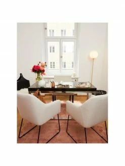 Westwing Collection Chaise rembourrée moderne blanc crème Isla, larg. 60 x prof. 62 cm 10 Westwing Collection Chaise rembourrée moderne blanc crème Isla, larg. 60 x prof. 62 cm -Salle à manger Soldes Chaise rembourree moderne blanc creme Isla 2