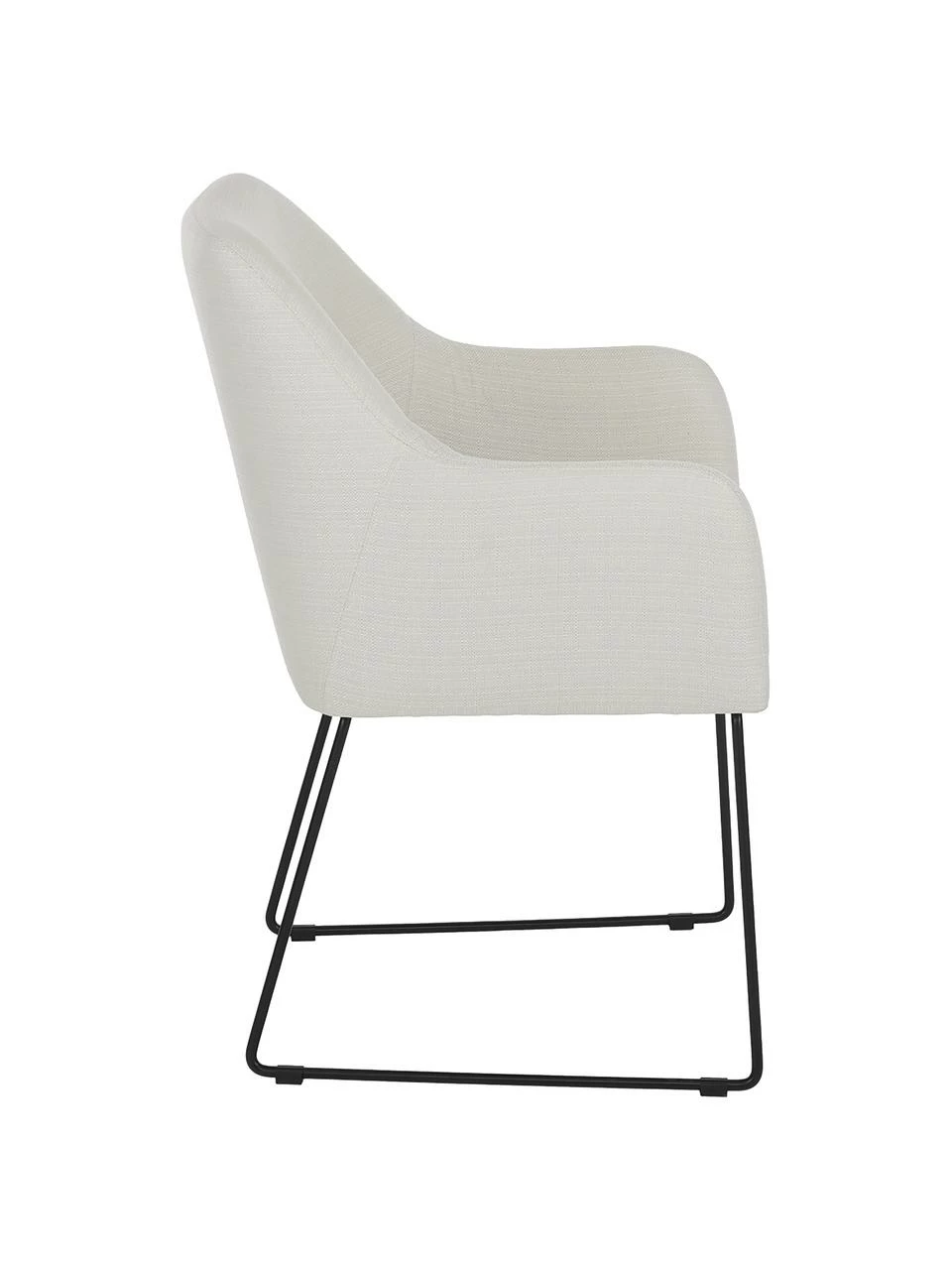 Westwing Collection Chaise rembourrée moderne blanc crème Isla, larg. 60 x prof. 62 cm 7 Westwing Collection Chaise rembourrée moderne blanc crème Isla, larg. 60 x prof. 62 cm – Image 5