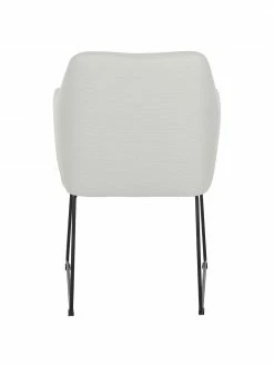 Westwing Collection Chaise rembourrée moderne blanc crème Isla, larg. 60 x prof. 62 cm 13 Westwing Collection Chaise rembourrée moderne blanc crème Isla, larg. 60 x prof. 62 cm -Salle à manger Soldes Chaise rembourree moderne blanc creme Isla 5