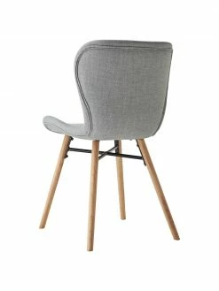 Chaise rembourrée scandinave gris Batilda, 2 pièces, larg. 47 x prof. 53 cm -Salle à manger Soldes Chaise rembourree scandinave gris Batilda 2 pieces 5