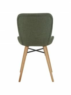 Chaise rembourrée scandinave vert Batilda, 2 pièces, larg. 47 x prof. 53 cm -Salle à manger Soldes Chaise rembourree scandinave vert Batilda 2 pieces 5
