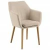 Chaise scandinave pieds en bois Nora, larg. 58 x haut. 58 cm -Salle à manger Soldes Chaise scandinave pieds en bois Nora 6
