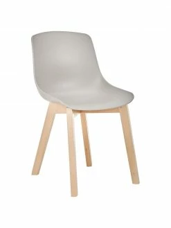 Westwing Collection Chaise scandinave plastique Dave, 2 pièces, larg. 46 x haut. 52 cm