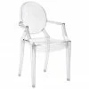 Kartell Chaise transparente en plastique Louis Ghost, larg. 54 x prof. 55 cm -Salle à manger Soldes Chaise transparente en plastique Louis Ghost