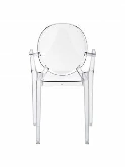 Kartell Chaise transparente en plastique Louis Ghost, larg. 54 x prof. 55 cm -Salle à manger Soldes Chaise transparente en plastique Louis Ghost 5