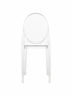 Kartell Chaise transparente en plastique Victoria Ghost, larg. 38 x prof. 52 cm -Salle à manger Soldes Chaise transparente en plastique Victoria Ghost 4