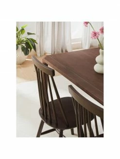 Westwing Collection Chaise windsor bois foncé Milas, 2 pièces, larg. 52 x prof. 45 cm -Salle à manger Soldes Chaise windsor bois fonce Milas 2 pieces 2