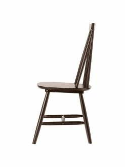 Westwing Collection Chaise windsor bois foncé Milas, 2 pièces, larg. 52 x prof. 45 cm -Salle à manger Soldes Chaise windsor bois fonce Milas 2 pieces 5