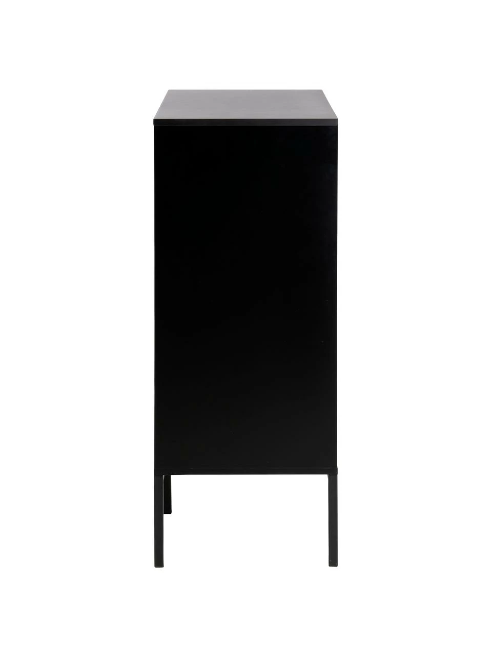 Commode avec portes en bois et métal Seaford, larg. 80 x haut. 103 cm 7 Commode avec portes en bois et métal Seaford, larg. 80 x haut. 103 cm – Image 5