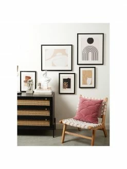 Westwing Collection Commode noire en cannage Vienna, larg. 105 x haut. 78 cm -Salle à manger Soldes Commode noire en cannage Vienna 3