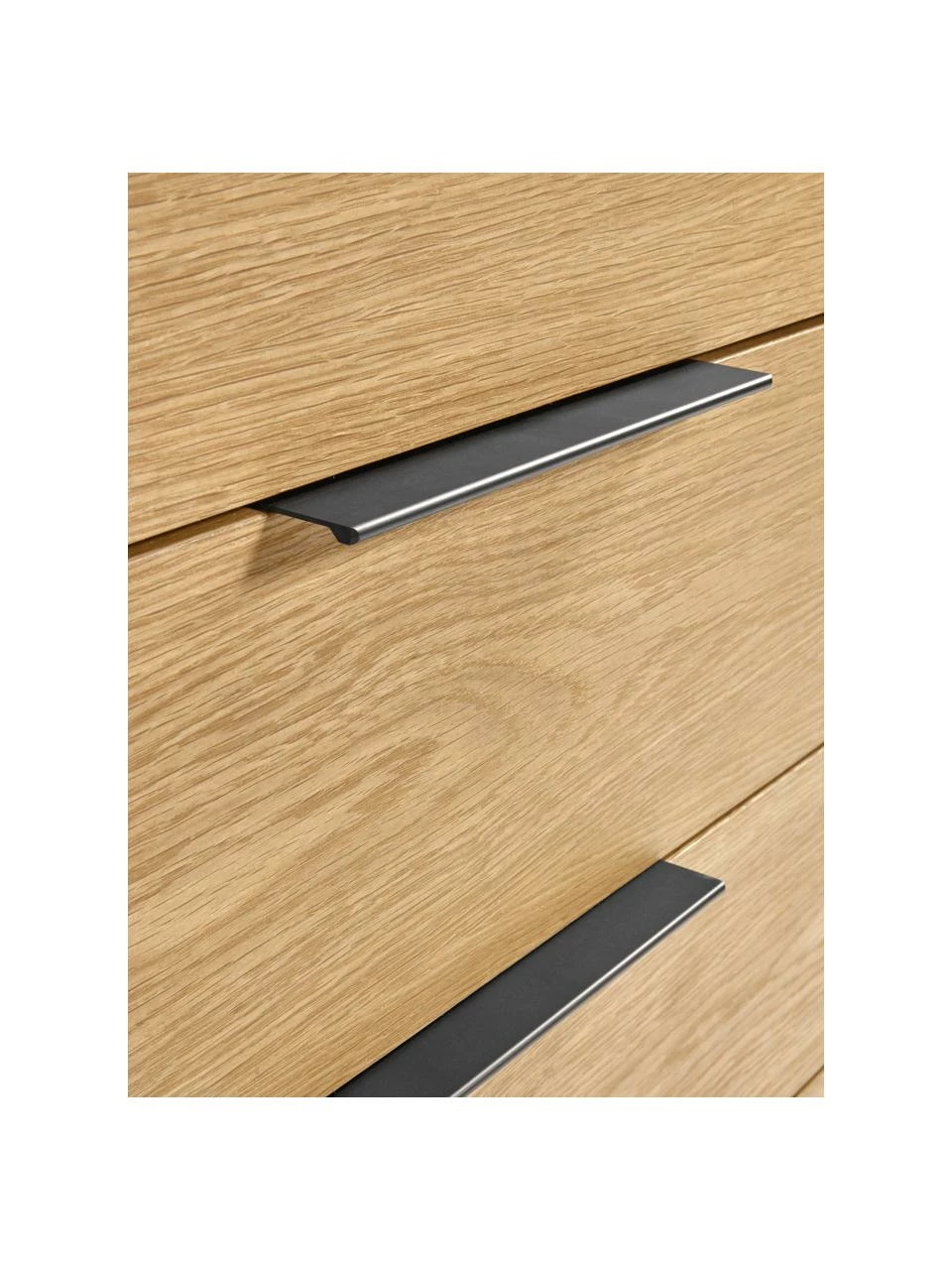 Commode plaquée chêne Stellar, larg. 100 x haut. 90 cm 7 Commode plaquée chêne Stellar, larg. 100 x haut. 90 cm – Image 5