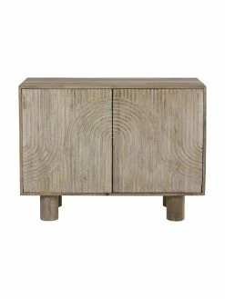 Enfilade bois de manguier massif Tess, larg. 100 x haut. 75 cm -Salle à manger Soldes Enfilade bois de manguier massif Tess 3