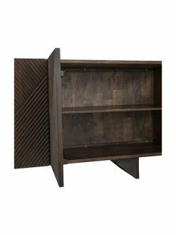 Westwing Collection Enfilade bois massif avec portes Louis, larg. 177 x haut. 75 cm -Salle à manger Soldes Enfilade bois massif avec portes Louis 11