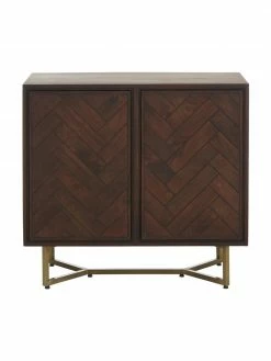 Westwing Collection Enfilade bois massif motif chevrons Luca, larg. 90 x haut. 83 cm 12 Westwing Collection Enfilade bois massif motif chevrons Luca, larg. 90 x haut. 83 cm -Salle à manger Soldes Enfilade bois massif motif chevrons Luca 4