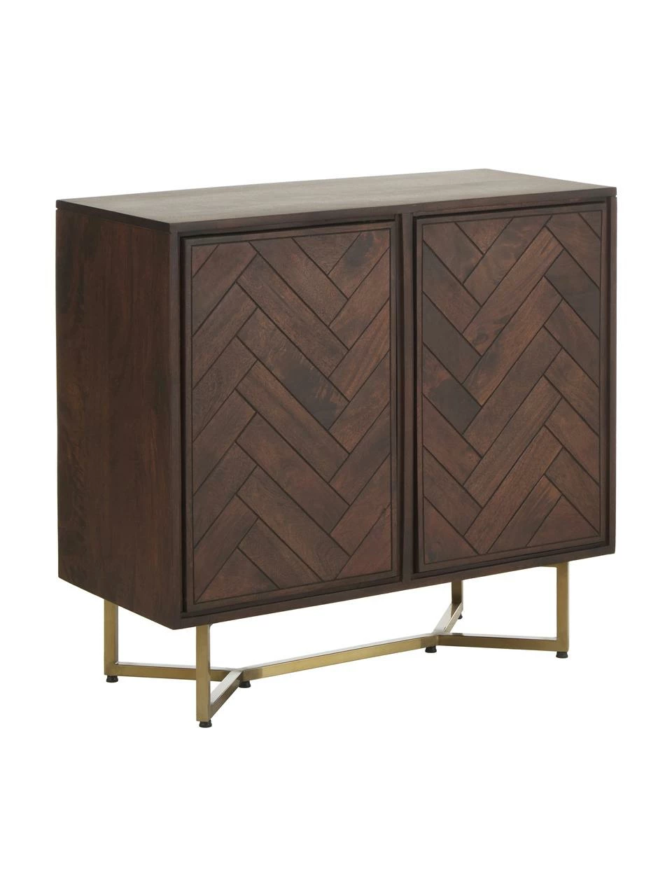 Westwing Collection Enfilade bois massif motif chevrons Luca, larg. 90 x haut. 83 cm 3 Westwing Collection Enfilade bois massif motif chevrons Luca, larg. 90 x haut. 83 cm