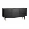 Rowico Enfilade noire Fenwood, larg. 160 x haut. 79 cm
