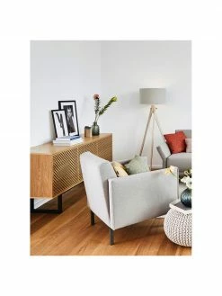 Woodman Enfilade rétro plaquée chêne Camden, larg. 175 x haut. 75 cm -Salle à manger Soldes Enfilade retro plaquee chene Camden 4