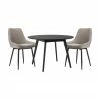 Rowico Ensemble salle à manger Yumi avec chaises noir/beige Sierra, 5 pièces., Lot de différentes tailles