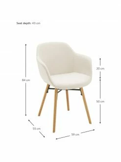 Westwing Collection Petite chaise scandinave Fiji, larg. 59 x prof. 55 cm 12 Westwing Collection Petite chaise scandinave Fiji, larg. 59 x prof. 55 cm -Salle à manger Soldes Petite chaise scandinave Fiji 4