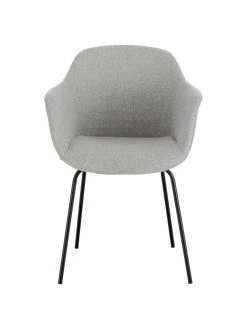 Westwing Collection Petite chaise scandinave gris Fiji, larg. 58 x prof. 56 cm -Salle à manger Soldes Petite chaise scandinave gris Fiji 4