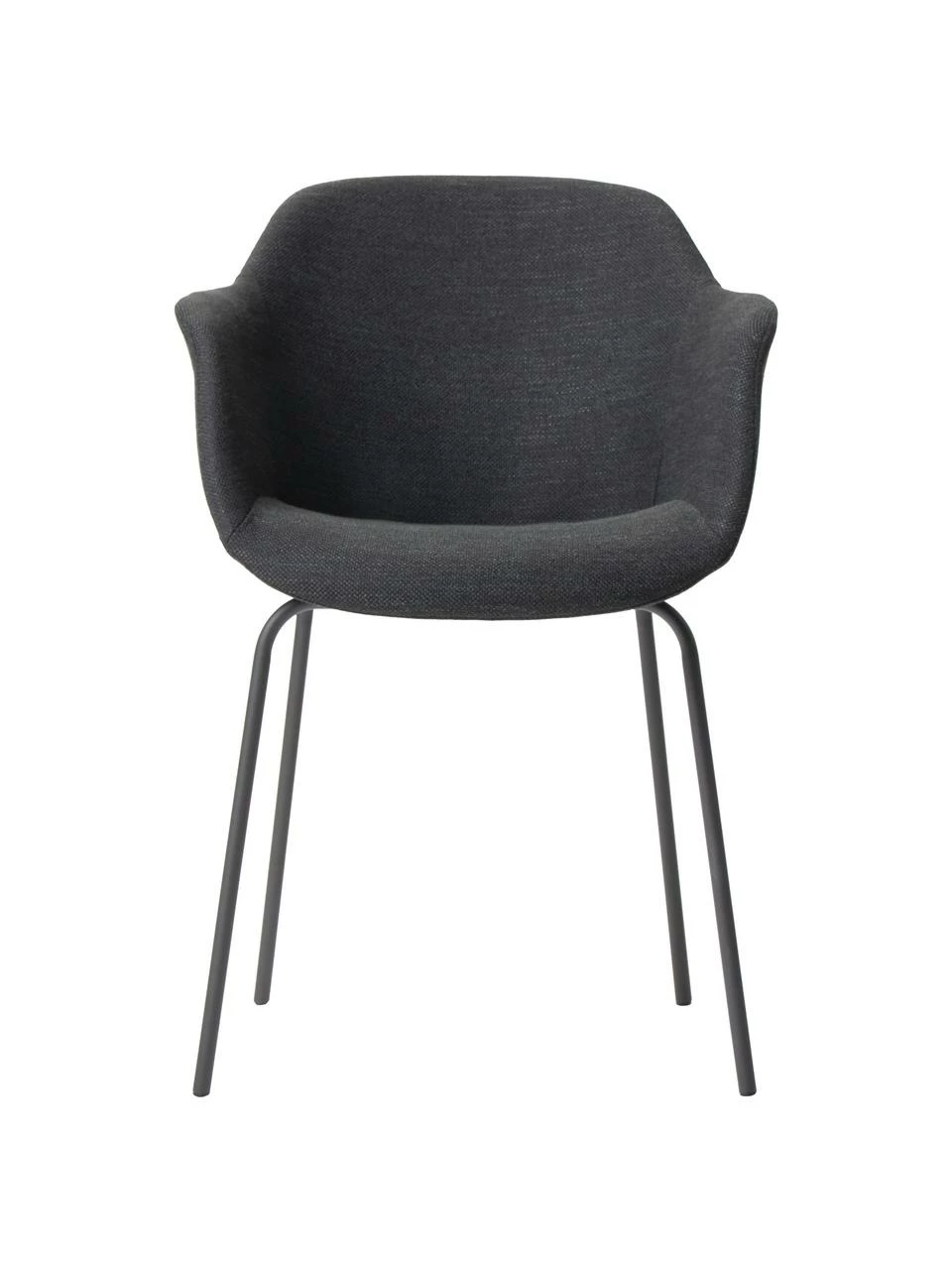 Westwing Collection Petite chaise scandinave noire Fiji, larg. 58 x prof. 56 cm 6 Westwing Collection Petite chaise scandinave noire Fiji, larg. 58 x prof. 56 cm – Image 4