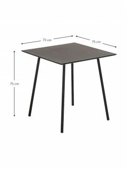 Petite table de balcon carrée Mathis, 75 x 75 cm, larg. 75 x prof. 75 cm -Salle à manger Soldes Petite table de balcon carree Mathis 75 x 75 cm 2
