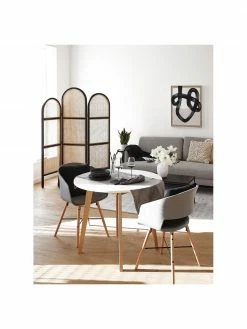 Petite table ronde scandinave Raven, Ø 90 cm, Ø 90 x haut. 76 cm -Salle à manger Soldes Petite table ronde scandinave Raven O 90 cm 2