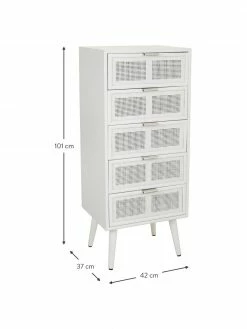 Rangement rustique Cayetana, larg. 42 x haut. 101 cmSeulement 1 produit disponible -Salle à manger Soldes Rangement rustique Cayetana 14