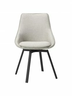 Rowico Table Brooklyn avec chaises pivotantes beige Alison, 5 élém., Lot de différentes tailles -Salle à manger Soldes Table Brooklyn avec chaises pivotantes beige Alison 5 elem 2