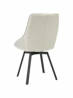 Rowico Table Brooklyn avec chaises pivotantes beige Alison, 5 élém., Lot de différentes tailles -Salle à manger Soldes Table Brooklyn avec chaises pivotantes beige Alison 5 elem 4