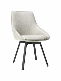 Rowico Table Brooklyn avec chaises pivotantes beige Alison, 5 élém., Lot de différentes tailles -Salle à manger Soldes Table Brooklyn avec chaises pivotantes beige Alison 5 elem 5