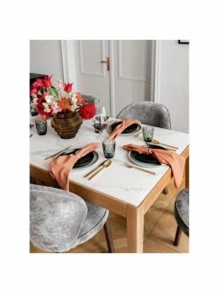 Westwing Collection Table à manger aspect marbre Jackson, 180 x 90 cm, larg. 180 x prof. 90 cm -Salle à manger Soldes Table a manger aspect marbre Jackson 180 x 90 cm 2