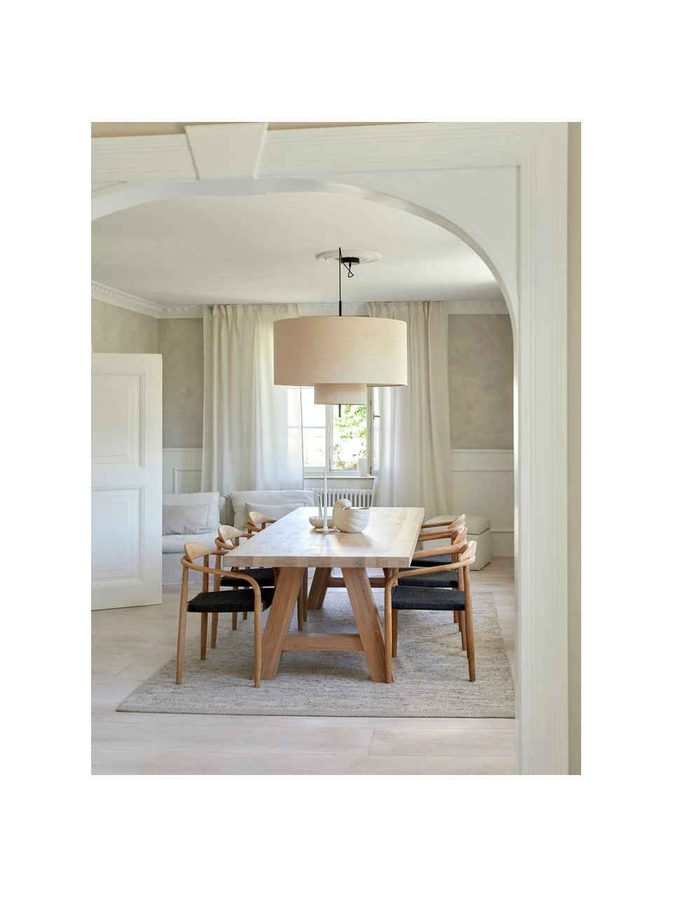 Westwing Collection Table à manger bois de chêne massif Ashton, différente tailles, larg. 200 x prof. 100 cm 4 Westwing Collection Table à manger bois de chêne massif Ashton, différente tailles, larg. 200 x prof. 100 cm – Image 2