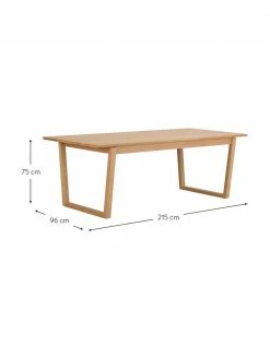 Rowico Table à manger extensible bois de chêne Colonsay, 215-315 x 96 cm, larg. de 215 à 315 x prof. 96 cm -Salle à manger Soldes Table a manger extensible bois de chene Colonsay 215 315 x 96 cm 4
