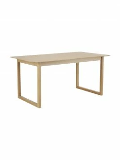 Westwing Collection Table à manger extensible en bois Calla, larg. de 160 à 230 x prof. 90 cm
