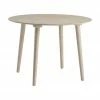 Table à manger ronde beige Jolina, Ø 106 cm, Ø 106 x haut. 76 cm
