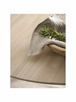 Table à manger ronde beige Jolina, Ø 106 cm, Ø 106 x haut. 76 cm -Salle à manger Soldes Table a manger ronde beige Jolina O 106 cm 2