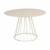 Table à manger ronde beige en métal Maggie, Ø 120 cm, Ø 120 x haut. 75 cmSeulement 1 produit disponible