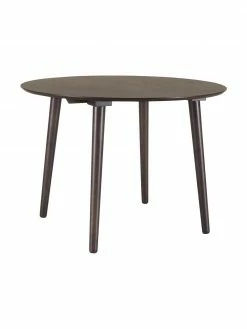 Table à manger ronde bois Jolina, Ø 106 cm, Ø 106 x haut. 76 cm