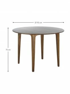 Westwing Collection Table à manger ronde bois de manguier massif Archie, Ø 110, Ø 110 x haut. 75 cm -Salle à manger Soldes Table a manger ronde bois de manguier massif Archie O 110 3